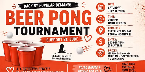 2nd Annual Beer Pong Tournament for St. Jude