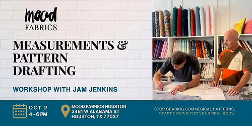 Measurements & Pattern Drafting Course with Jam Jenkins