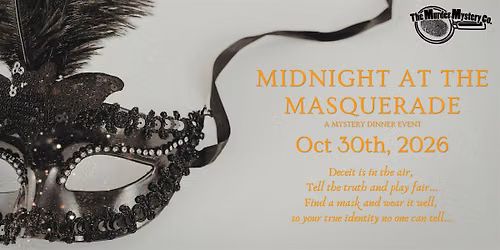 Halloween Mystery Dinner: Midnight at The Masquerade