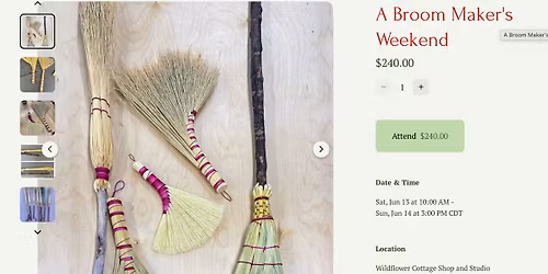 A Broom Maker's Weekend
