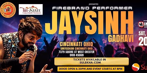 Jaysinh Gadhavi Dandiya Dhoom 2026 in Ohio