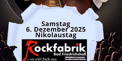 Nikolaus- Rock mit Rock ForgeEinlass 20.30 Uhr