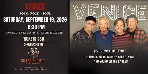 VENICE the Band! (9\/19\/26)