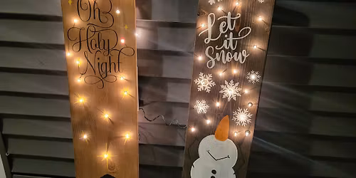 Christmas Porch Sign Craft Night