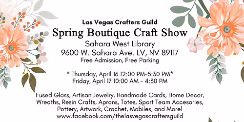 Spring Boutique Craft Show at Sahara Library