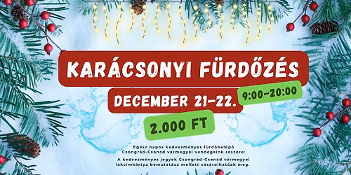 Kar\u00e1csonyi F\u00fcrd\u0151z\u00e9s az Aquapolisban