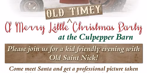 4th Annual Santa Comes to Pungo! - A Very Merry Little Christmas Party!