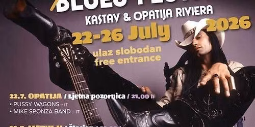 Jerry Ricks Blues Festival — Opatija, Matulji, Moscenicka Draga, Kastav, Lovran