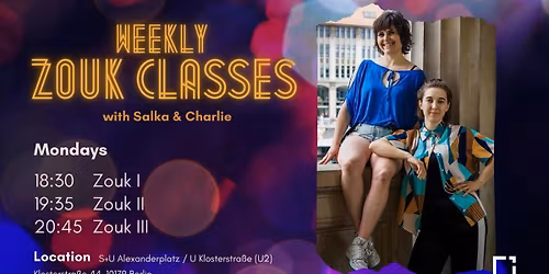 Weekly Zouk Classes in Berlin with Salka & Charlie