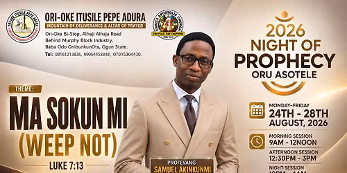 NIGHT OF PROPHECY 2026