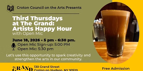 Third Thursdays at the Grand: Artist Happy Hour