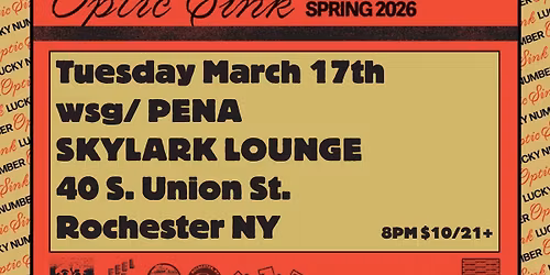 Optic Sink ( Feel It!, Goner \/ Memphis) w\/ Pena