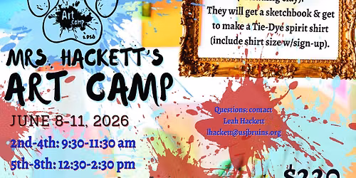 Ms. Hackett's Art Camp