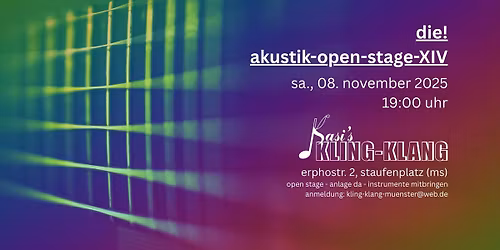 Die! Akustik-Open-Stage XIV