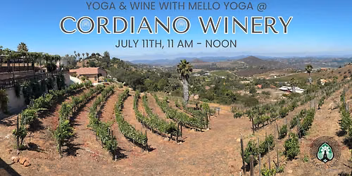 Yoga & Wine at Cordiano Winery with Meesha