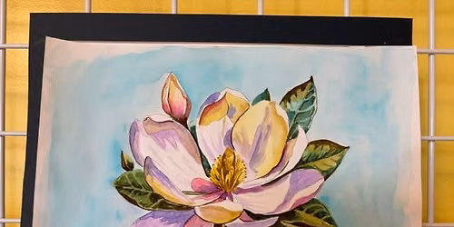Watercolor class- Magnolia Bloom