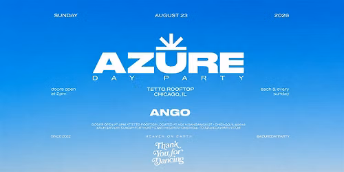 AZURE DAY PARTY CHICAGO 8\/23