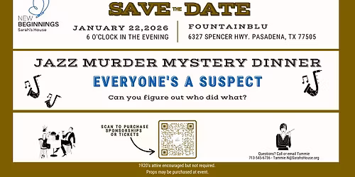 Jazz Murder Mystery Dinner
