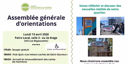 Assembl\u00e9e g\u00e9n\u00e9rale d'orientations (AGO) 2026