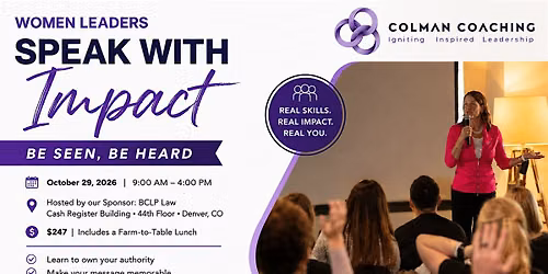 Speak with Impact: Women Leaders