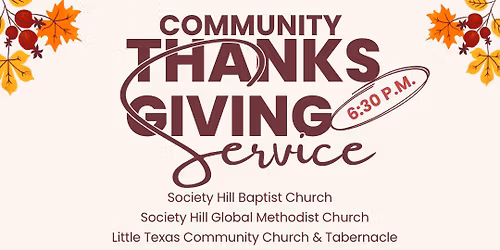Community Thanksgiving Service