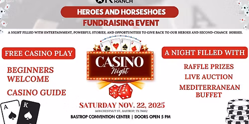 Heroes & Horseshoes Casino Night benefiting Restoration Ranch