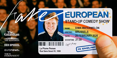Dima Watermelon: Fake European | Stand-Up Comedy in Brussels
