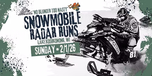 Snowmobile Radar Runs on Lake Koshkonong