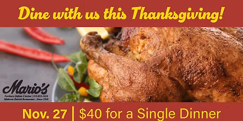 Thanksgiving at Mario's