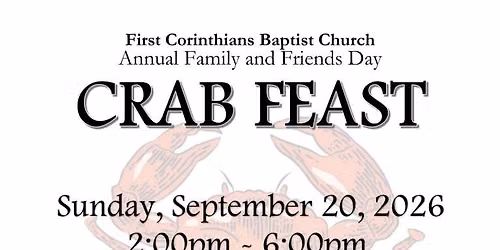 Annual Friends and Family Day Crab Feast
