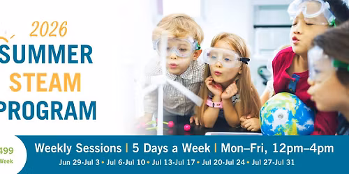 RSM Edison Summer STEAM Program. July 13-July 17