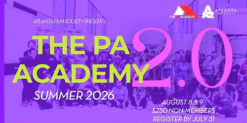 ATLFS presents The PA Academy 2.0 \u2014 Summer 2026