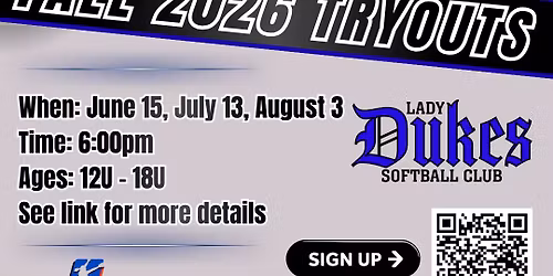 Fall 2026 Softball Tryouts