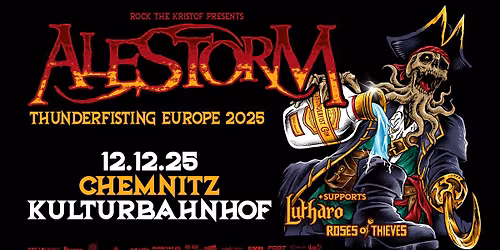 ALESTORM - THUNDERFISTING EUROPE 2025 - Supports: Lutharo + Roses of Thieves \/\/ CHEMNITZ
