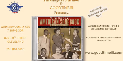 The Great American Songbook Sunset Evening Cruise-Presented by Backstage Productions