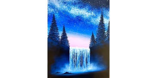 Galaxy Waterfall Forest - Paint and Sip in Chicago | Classpop!\u2122