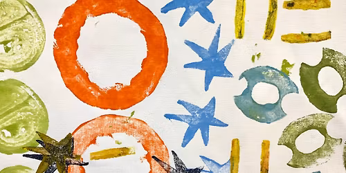 Printmaking with Natural Objects with Olivia Watkins (ages 7-13)