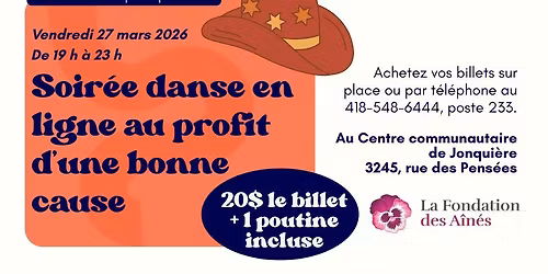Soir\u00e9e danse en ligne au profit d\u2019une bonne cause