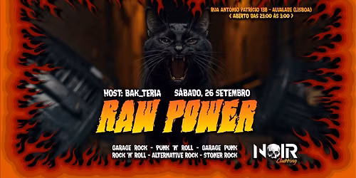 RAW POWER - Garage & Action Rock Night