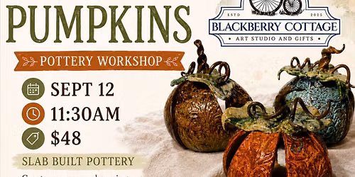 Sept 12th 1130am Slab Built Pumpkins