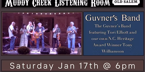 The Guvner\u2019s Band featuring Tori Elliott and Tony Williamson