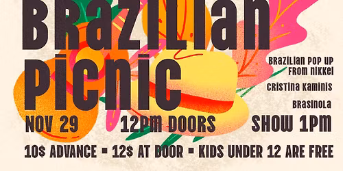 Broadside Picnic: Brazil! with BrasiNola & Cristina Kaminis