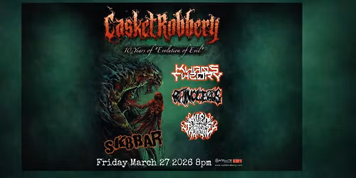 Casket Robbery \u2013 10 Years of Evolution of Evil | Live at Sk8bar