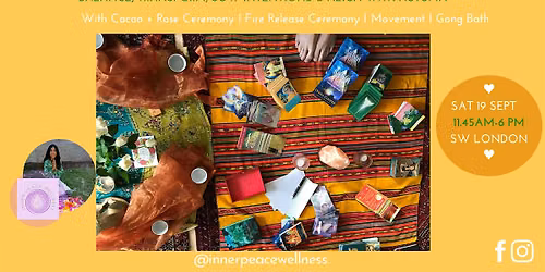 Autumn Equinox Day Retreat with Cacao, Rose + Fire Ceremony + Gong Bath