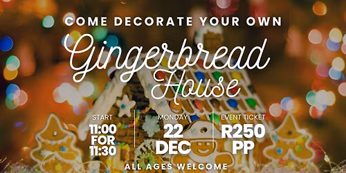 Decorate your own Gingerbread house