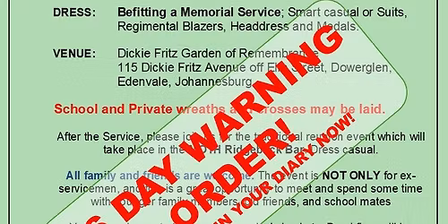 Annual Forces Memorial Servcie