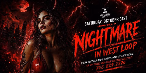 NIGHTMARE IN WEST LOOP - Chicago's BIGGEST Halloween Bar Crawl