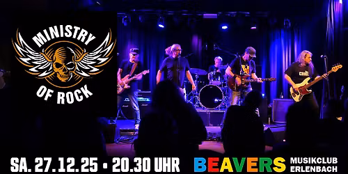MINISTRY OF ROCK | Best of Classic-Rock | BEAVERS Musikclub | Erlenbach am Main