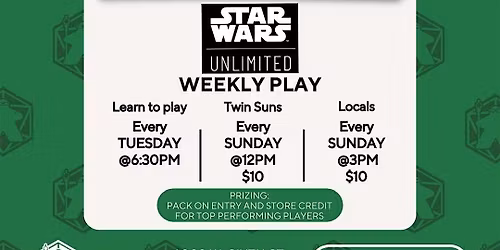 Star Wars Unlimited TCG Learn-to-play & locals