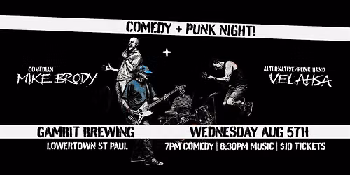 Comedy + Punk Night at Gambit Brewing